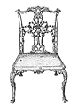 Чиппендейловский стул со спинкой в виде лент, ок. 1754 г.