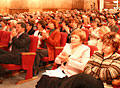 Заключительное заседание конференции, проходившее  в Театре музыкальной комедии, собрало полный зал